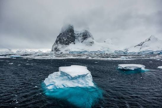 Polar expedition landscape
